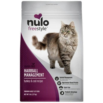 Nulo Nulo Freestyle Grain-Free Adult Hairball Management Dry Cat Food, 5lb