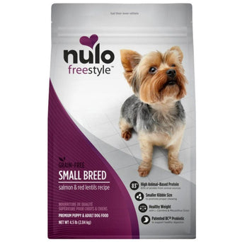 Nulo Nulo Freestyle Small Breed Puppy & Adult Salmon & Red Lentils Recipe Dry Dog Food, 4.5lb