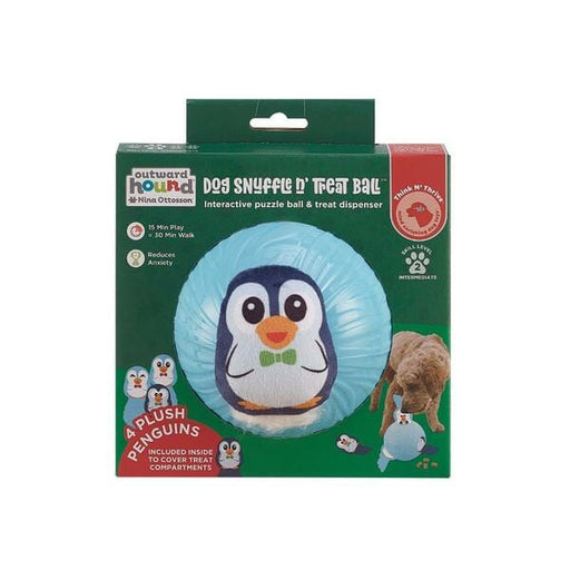 Outward Hound Snuffle N' Treat Ball Holiday Puzzle Dog Toy