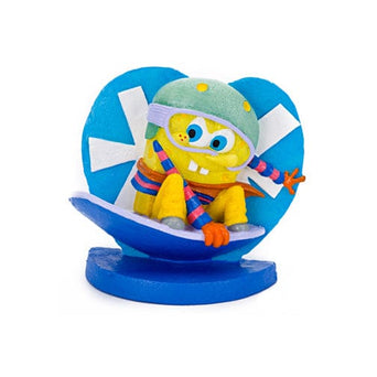 Penn Plax Spongebob On Snowboard Ornament 3in Res Licensed