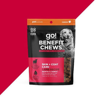 Petcurean Go! Solutions Benefit Chews Skin + Coat Care Lamb Dog Treats