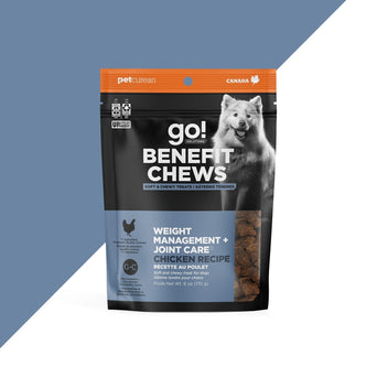 Petcurean Go! Solutions Benefit Chews Weight Management + Joint Care Chicken Dog Treats