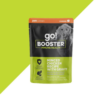 Petcurean Go! Solutions Booster Immune Health Minced Chicken with Gravy Dog Food Topper