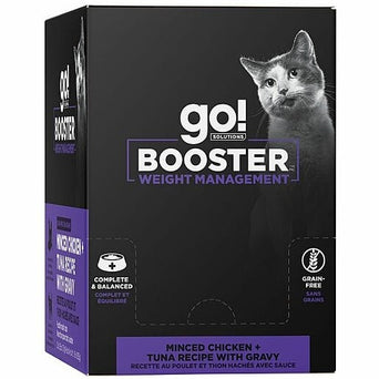 Petcurean Go! Solutions Booster Weight Management Minced Chicken + Tuna with Gravy Wet Cat Food