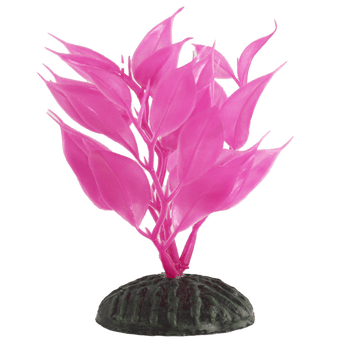 Petland Canada Fish Gear Pink Hygrophila Plastic Betta Plant (4")