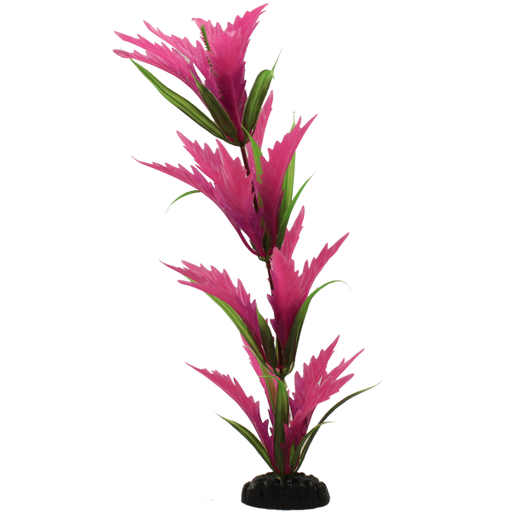 Fish Gear Pink Hygrophilia Plastic Aquarium Plant (12