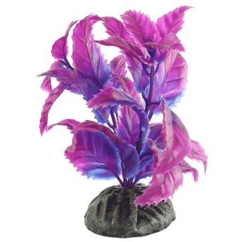 Petland Canada Fish Gear Pink & Purple Ivy Plastic Betta Plant (4")