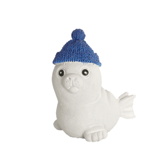 Petland Canada Fish Gear Seal With Hat Aquarium Ornament