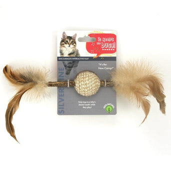 Petland Canada Silver Stick Ball Cat Toy