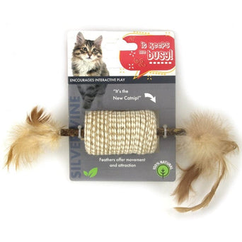 Petland Canada Silver Stick Barrel Cat Toy