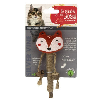 Petland Canada Silvervine Animal Stick Cat Toy