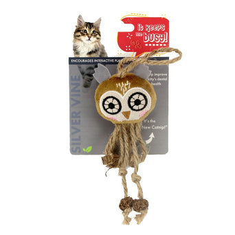 Petland Canada Silvervine Jute Owl Cat Toy