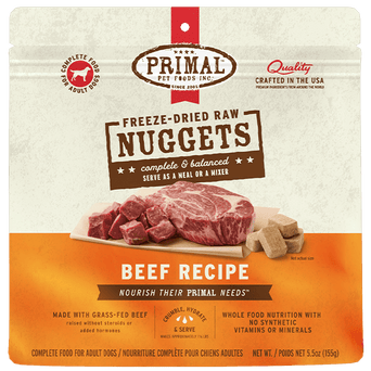 Primal Pet Foods Inc. Primal Freeze Dried Beef Nuggets for Dogs