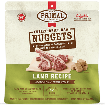 Primal Pet Foods Inc. Primal Freeze Dried Lamb Nuggets for Dogs