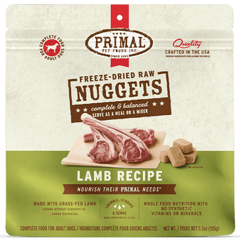 Primal Pet Foods Inc. Primal Freeze Dried Lamb Nuggets for Dogs