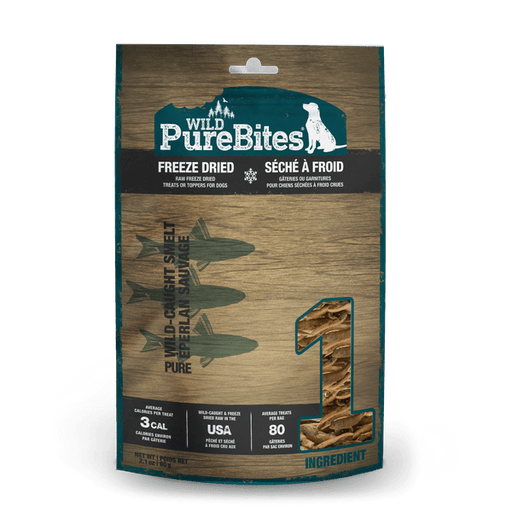 PureBites Wild Freeze Dried Smelt Dog Treats, 60g