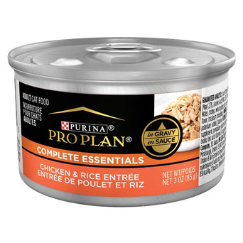 Purina Purina Pro Plan Complete Essentials Chicken & Rice Entrée in Gravy Canned Cat Food, 85g