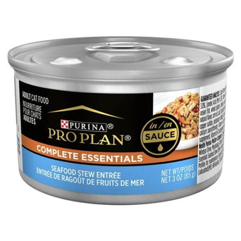 Purina Purina Pro Plan Complete Essentials Seafood Stew Entrée in Sauce Canned Cat Food, 85g