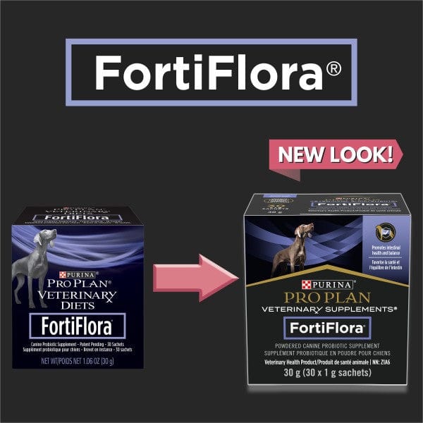 Purina Pro Plan Veterinary Supplements FortiFlora Powdered Probiotic Supplements for Dogs