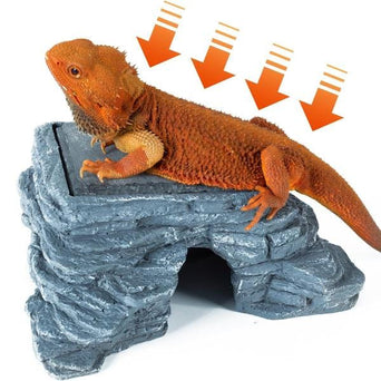 Reptizoo Reptizoo Corner Hide Cave with Slate Stone