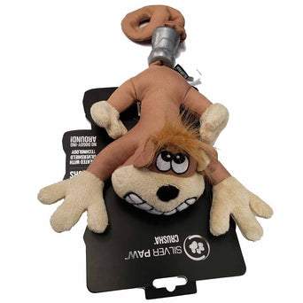 Silver Paw Crusha Monkey Dog Toy