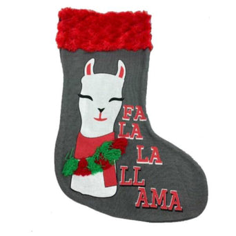 Silver Paw Silver Paw Fa La La Llama Stocking