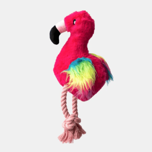 Silver Paw Flamingo Dog Toy