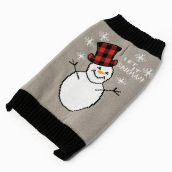 Silver Paw Silver Paw Let it Snow Holiday Sweater