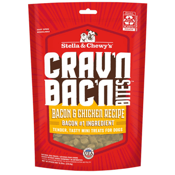 Stella & Chewy's Stella & Chewy's Crav'n Bac'n Bites Soft Dog Treats: Bacon & Chicken