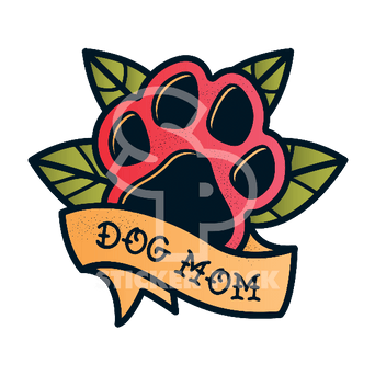 Sticker Pack Sticker Pack Dog Sayings -Dog Mom; Small Sticker