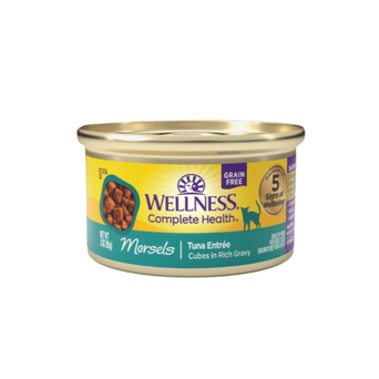 Wellness Wellness Complete Health Morsels Tuna Entree in Gravy Canned Cat Food, 3oz