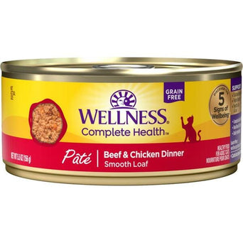 Wellness Wellness Complete Health Pate Beef & Chicken Dinner Canned Cat Food, 5.5oz