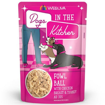 Weruva Dogs in the Kitchen Fowl Ball Pouch Dog Food