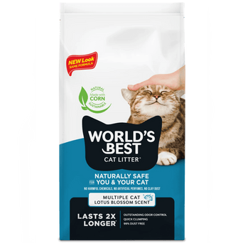 World's Best Cat Litter WORLD'S BEST Multiple Cat Lotus Blossom Scented Clumping Cat Litter