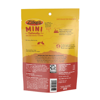 Zuke's Zuke's Mini Naturals Chicken Recipe Dog Treats